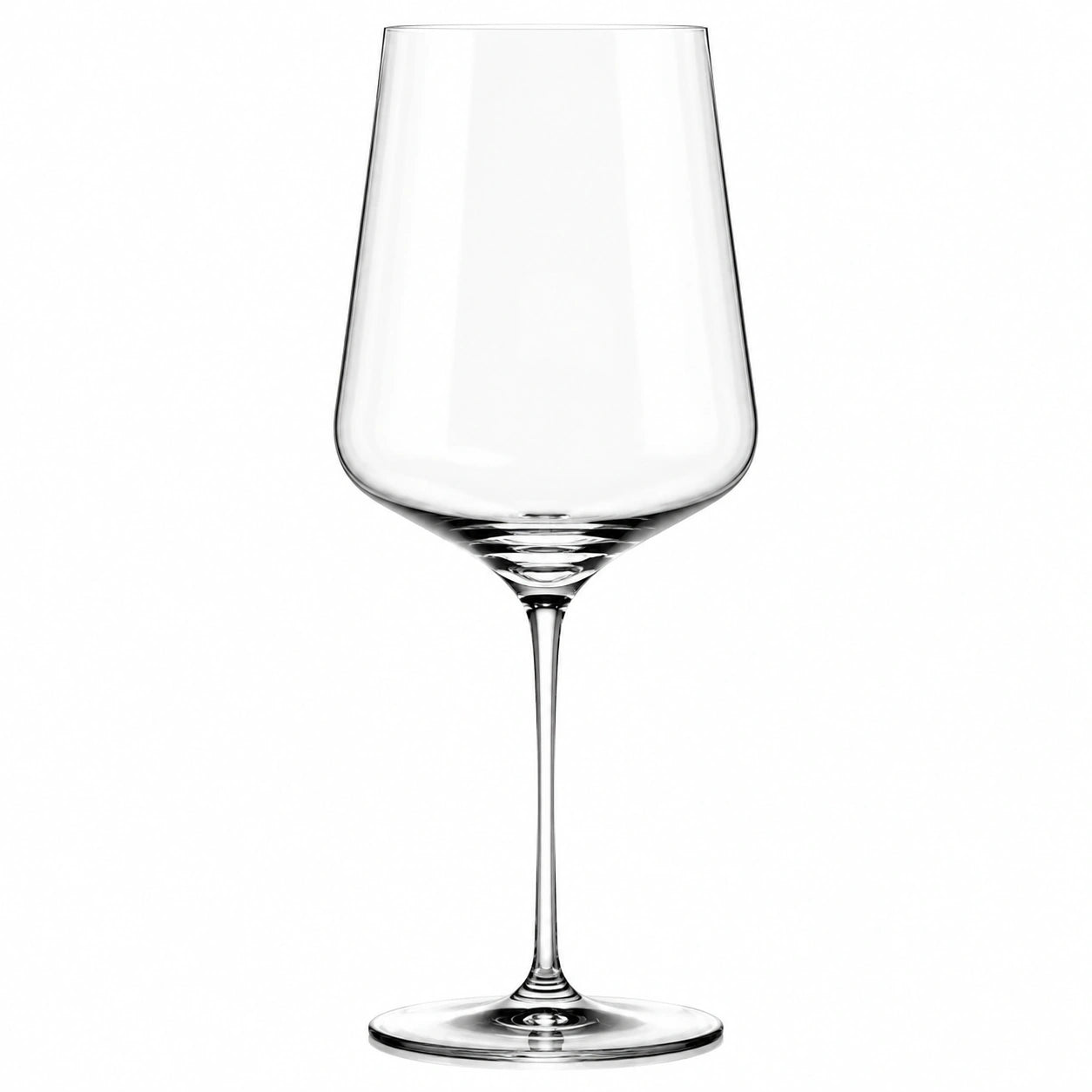 Verre à vin 550 ml en verre transparent à pied élégant