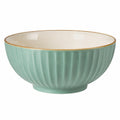 Bol 17 cm en céramique vert menthe à relief pour service de table